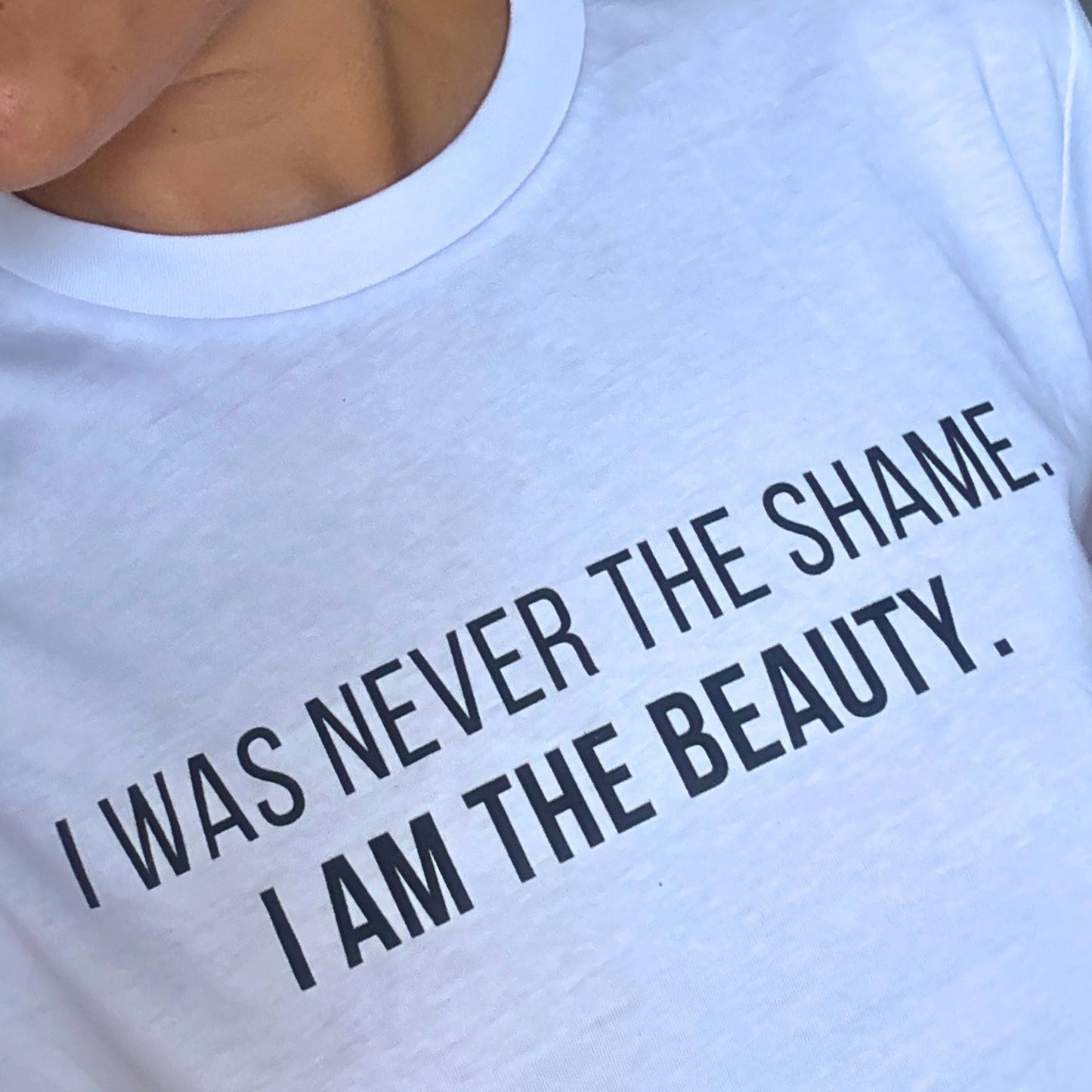 THE BEAUTY White T-shirt