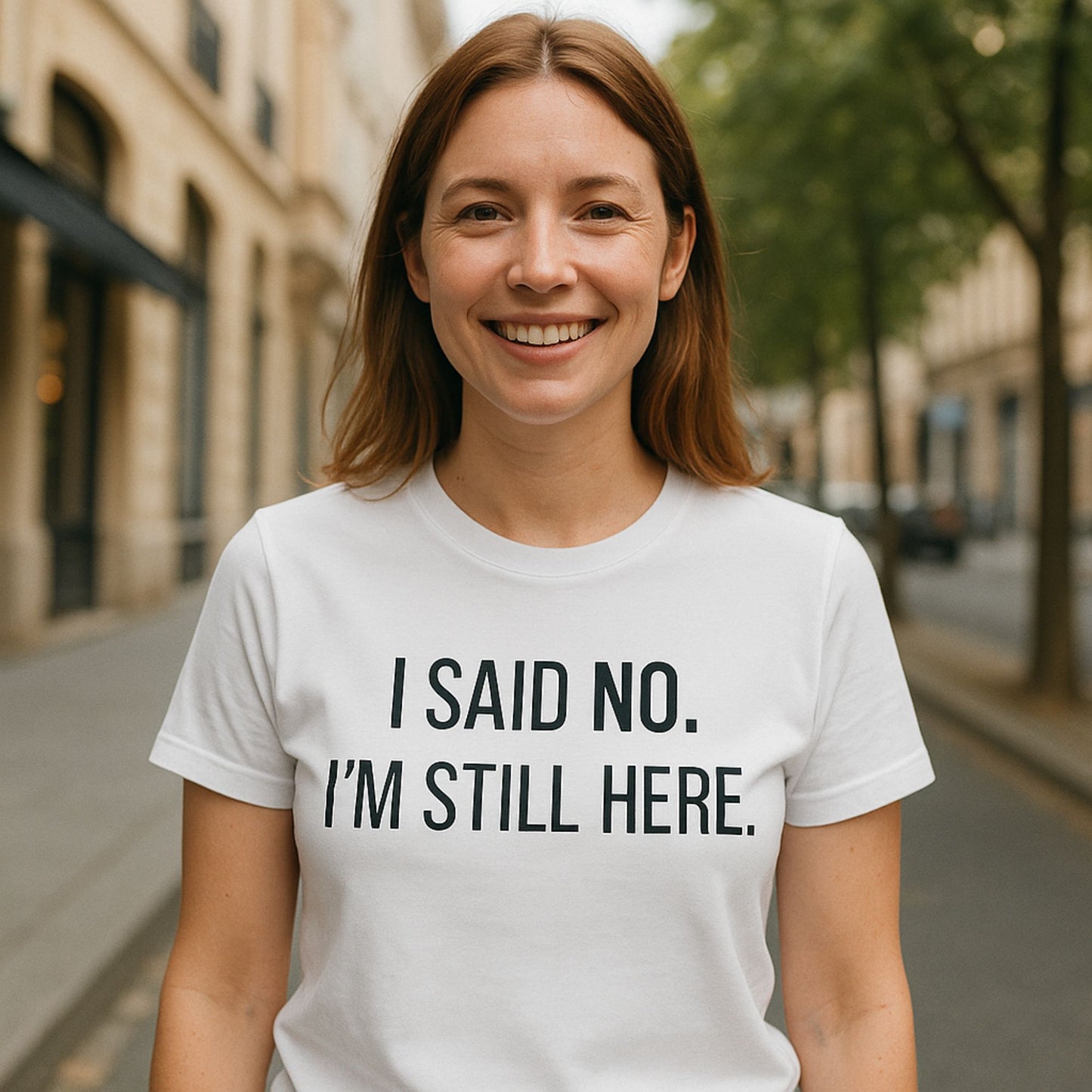 I SAID NO White T-shirt