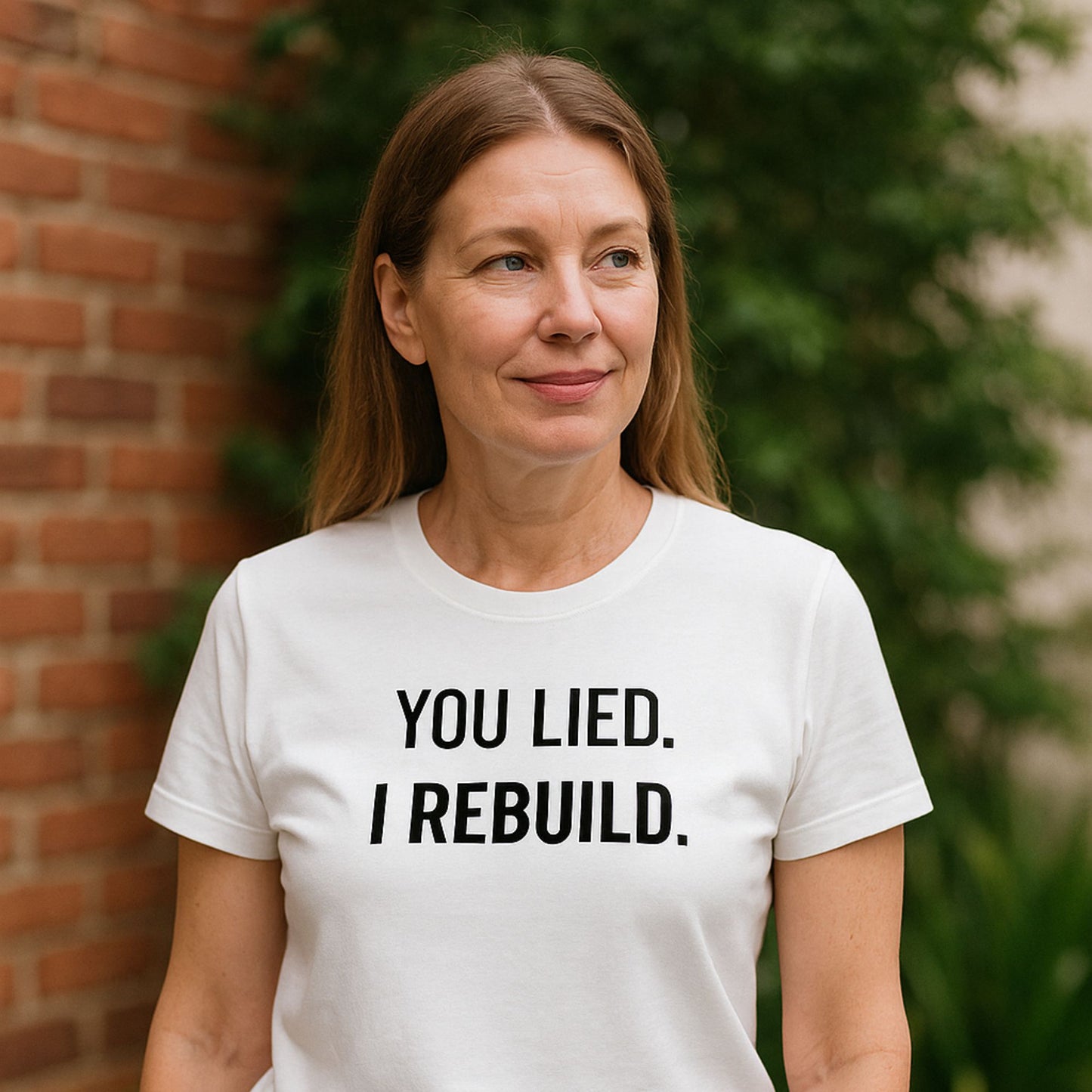 I REBUILD White T-shirt
