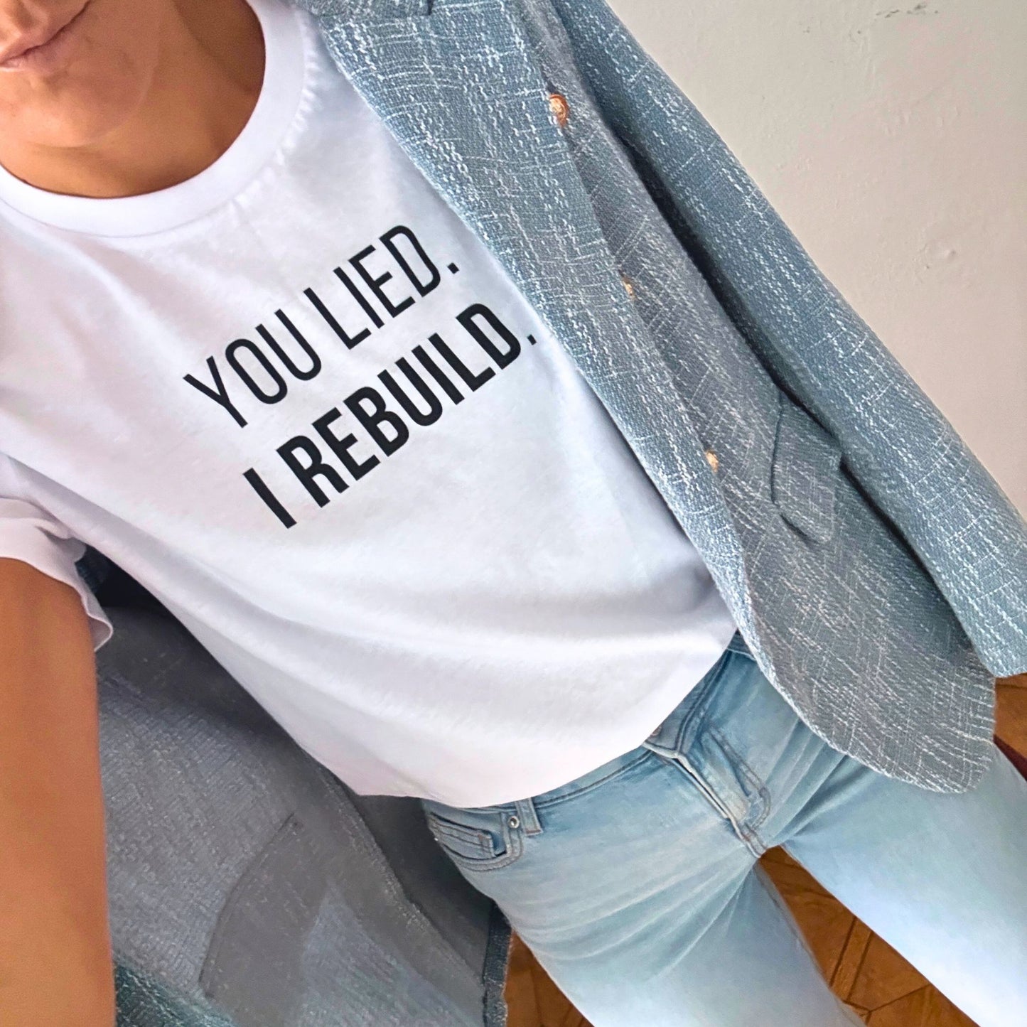 I REBUILD White T-shirt