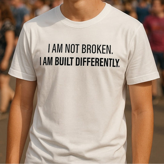 BUILT DIFFERENTLY White T-shirt